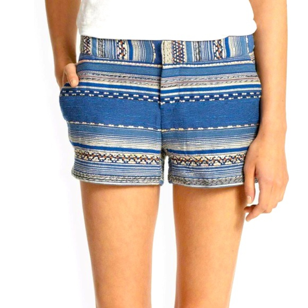 Joie Shorts with Boho Embroidery